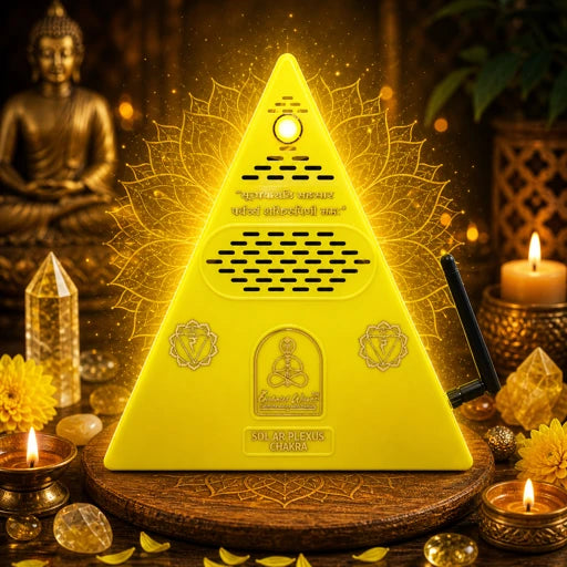 Solar Plexus Chakra Healing Pyramid +Solar Plexus Essential Oil