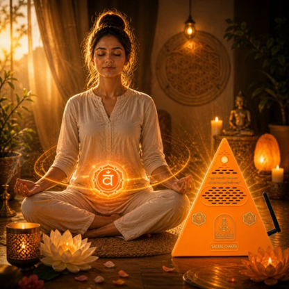 Sacral Chakra Healing Pyramid +Sacral Chakra Essential Oil