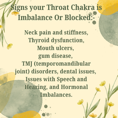 Throat Chakra Healing Pendant