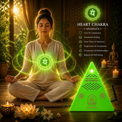 Heart Chakra Healing Pyramid +Heart Chakra Essential Oil
