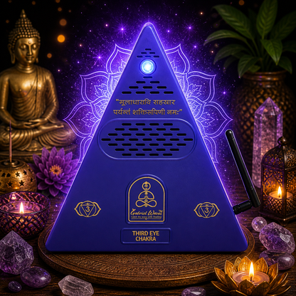 Third Eye Chakra Healing Pyramid + Third Eye Chakra Essential Oil