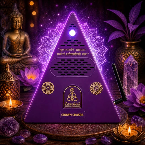 Crown Chakra Healing Pyramid + Crown Chakra Essential Oil