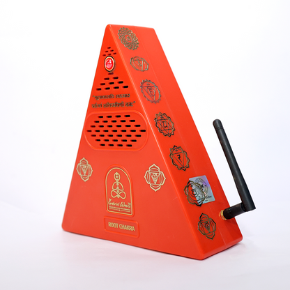 Root Chakara Healing Pyramid  with Root Chakra Essential Oil