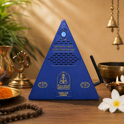 Third Eye Chakra Healing Pyramid + Third Eye Chakra Essential Oil