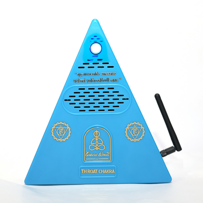 Throat Chakra Healing Pyramid + Throat Chakra Essential Oil