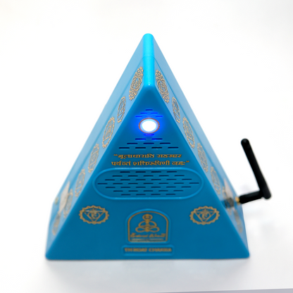 Throat Chakra Healing Pyramid + Throat Chakra Essential Oil