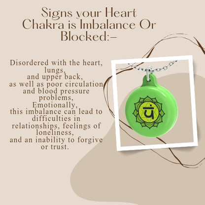 Heart Chakra Healing Pendant