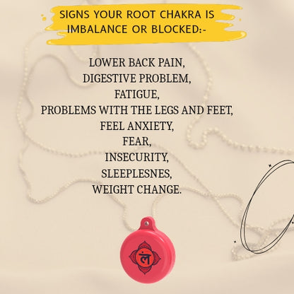Root Chakara Healing Pendant
