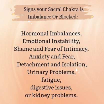 Sacral Chakra Healing Pendant