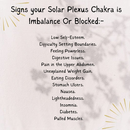 Solar Plexus Chakra Healing Pendant