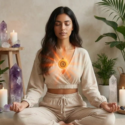 Solar Plexus Chakra Healing Pendant